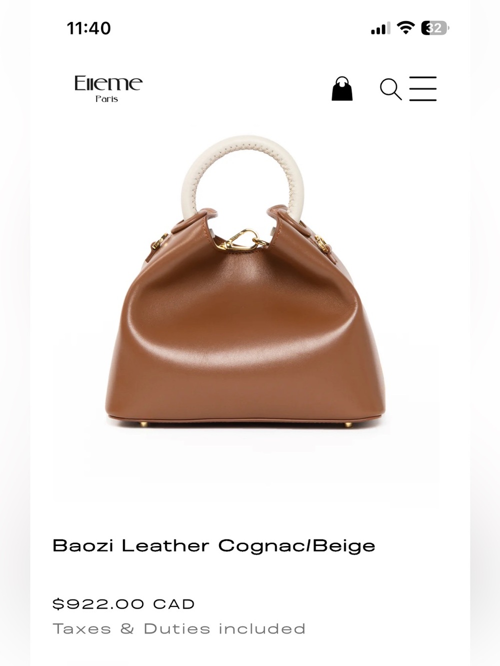 Elleme Baozi bag